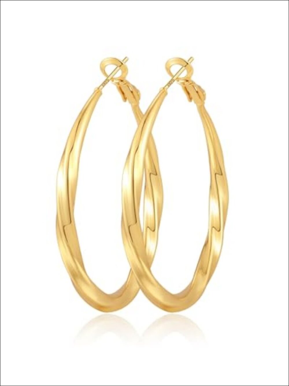 Hypoallergenic Sterling Silver Post Hoop Earrings Lightweight Hollow Tube Design